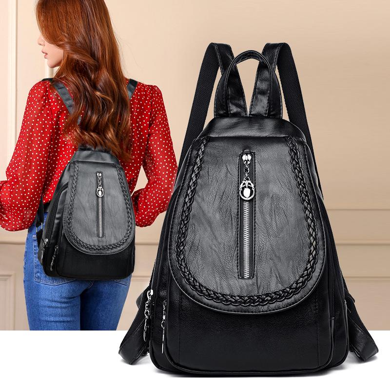 Frauen Tasche Weibliche Rucksack Mode Wilden Weichen Leder Reise Kleinen Rucksack Damen Schulter Tasche