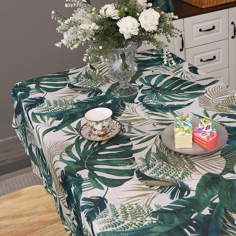 Floral Print Tablecloth Table Decoration Tableware Party Supplies Indoor and Outdoor Tablecloth Reusable/Tablecloth