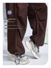 Women's Retro Cargo Slimming Windbreaker Pants for Autumn/Winter Running