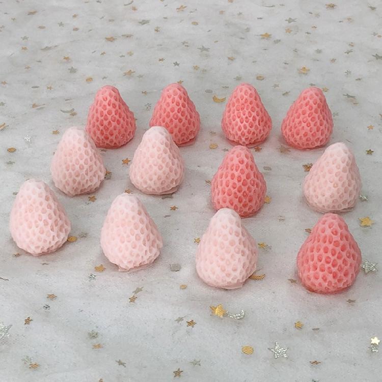 DIY Strawberry Silicone Molds Strawberry Shape Candle Molds Silicone Material