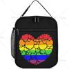Pride Month Gay Pride Ally Brotdose für Damen Herren Niedliche Tragetasche Lunchbox mit Tasche Isolierte Taschen für Arbeit Büro Reisen Picknick