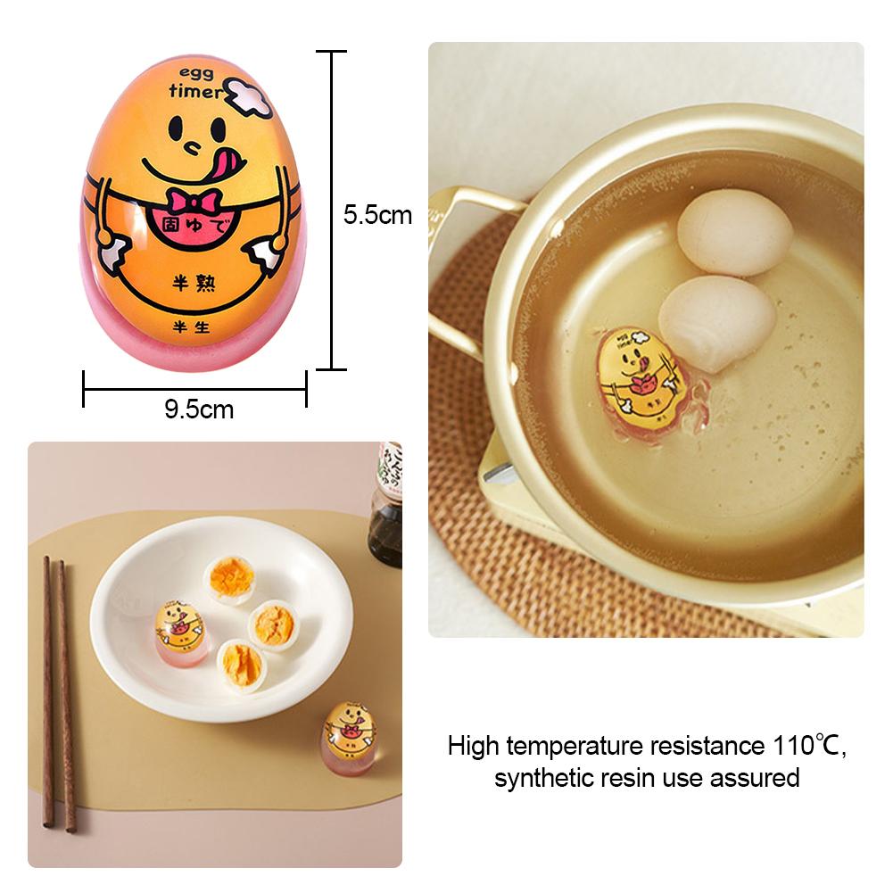 Egg Timer Resin Boiled Egg Cooker Color Changing Cooking Temperature Observer Kitchen Tool Eco-Friendly Resin Red Eggs Timer New