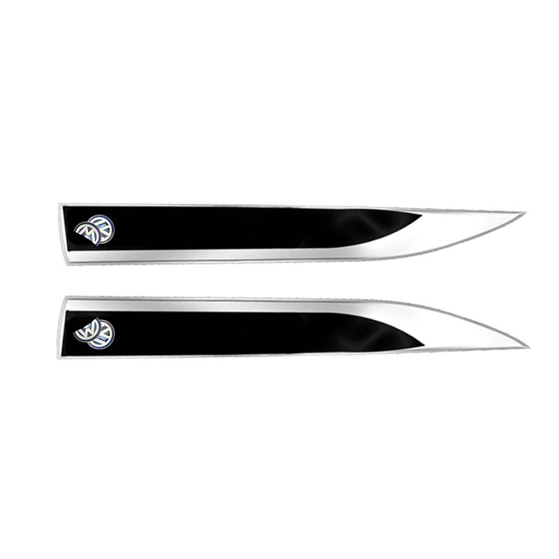 

VW GTI GOLF 2026 Hot 2pcs 3D Metal Car Fender Side Wing Blade Badge Emblem Sticker For Volkswagen Polo Passat B5 B6 B7 T4 T5 Gol