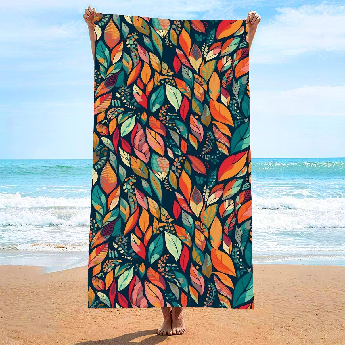 

Новое, двухстороннее бархатное пляжное полотенце, полотенце для серфинга, спортивное полотенце. 80 * 160CM (available in stock)