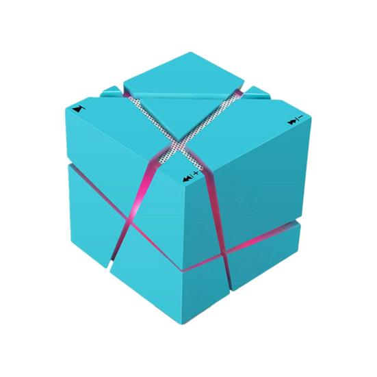 

1 комплект Bluetooth-совместимого динамика, стабильная передача, защита от помех, беспроводной музыкальный плеер с красочной подсветкой для дома синий