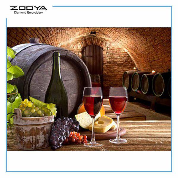 

ЗООЯ DIY 5D Полный Круглый Алмазная картина Виноград Вышивка Крест Стежок Главная Декор