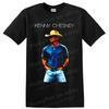 Kenny Chesney Country Singer Cowboy Hat Portrait Graphic T Shirt Concert Fan Tee