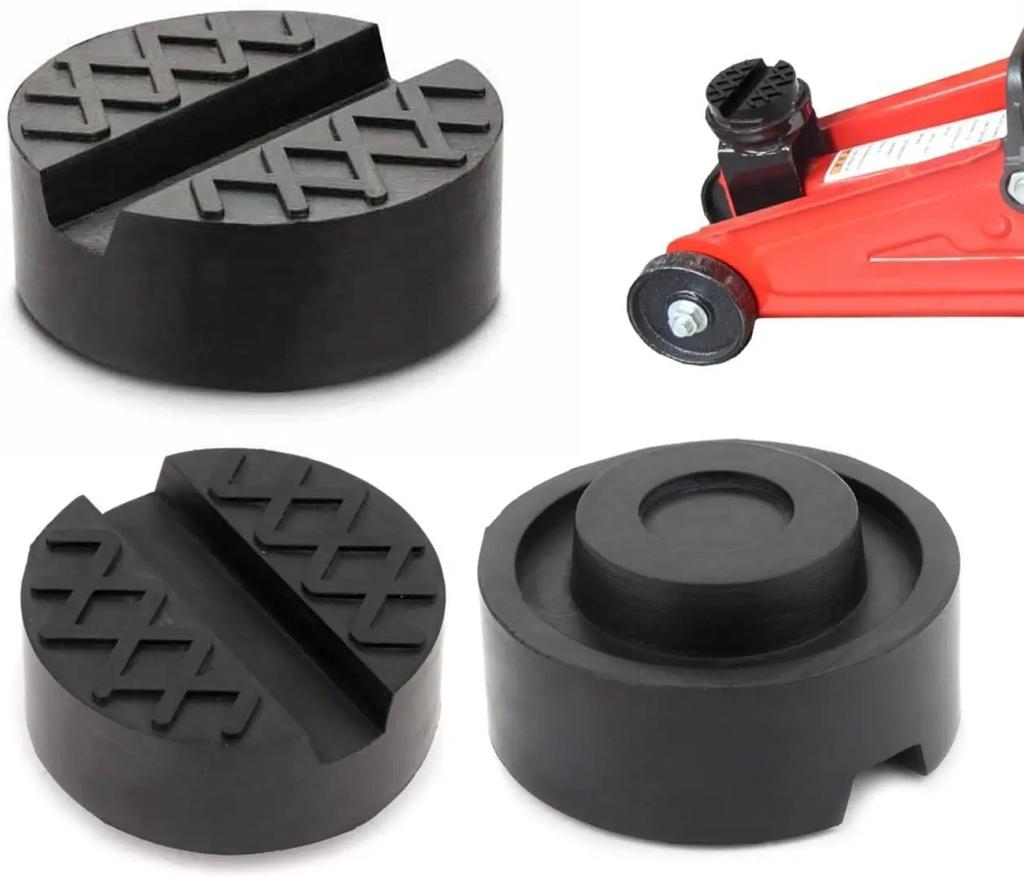 Car Lift Jack Support Stand Rubber Pads Wheel Dolly Slotted Floor Frame Rail Adapter Repair Tools for Lexus Subaru Fiat Volvo