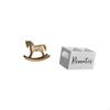 Rustic Wooden Rocking Horse Figurine Sculpture Ornament And Remote Control Holder Organizer for