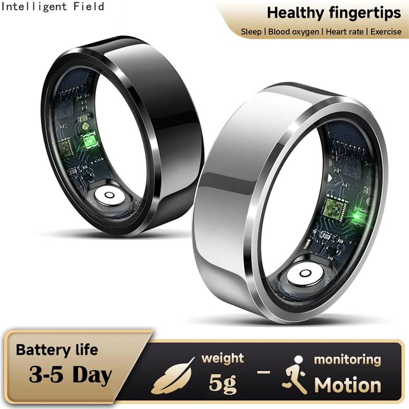 New Smart Ring Sleep Monitoring Multi-function Blood Oxygen Measurement Blood Pressure Multi-sports Mode Low Power Consumption