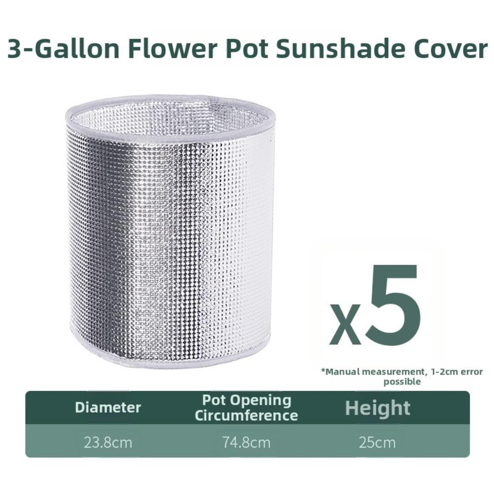 Aluminum Foil Insulation Covers for For flower Pots Set of 5 Protection