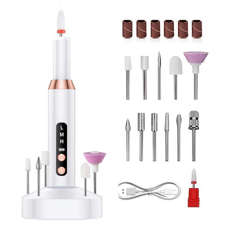 Cordless Electric Nail Grinder & Polisher: Portable Manicure Tool