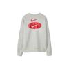 Nike Fleece-Lined Ribbed Crew Neck Sweatshirt Men Tops Grey DM5460-050
