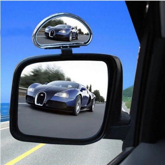 2x Car Van Rearview Blind Spot Mirror Clamp For Safer Driving Towing Reversing