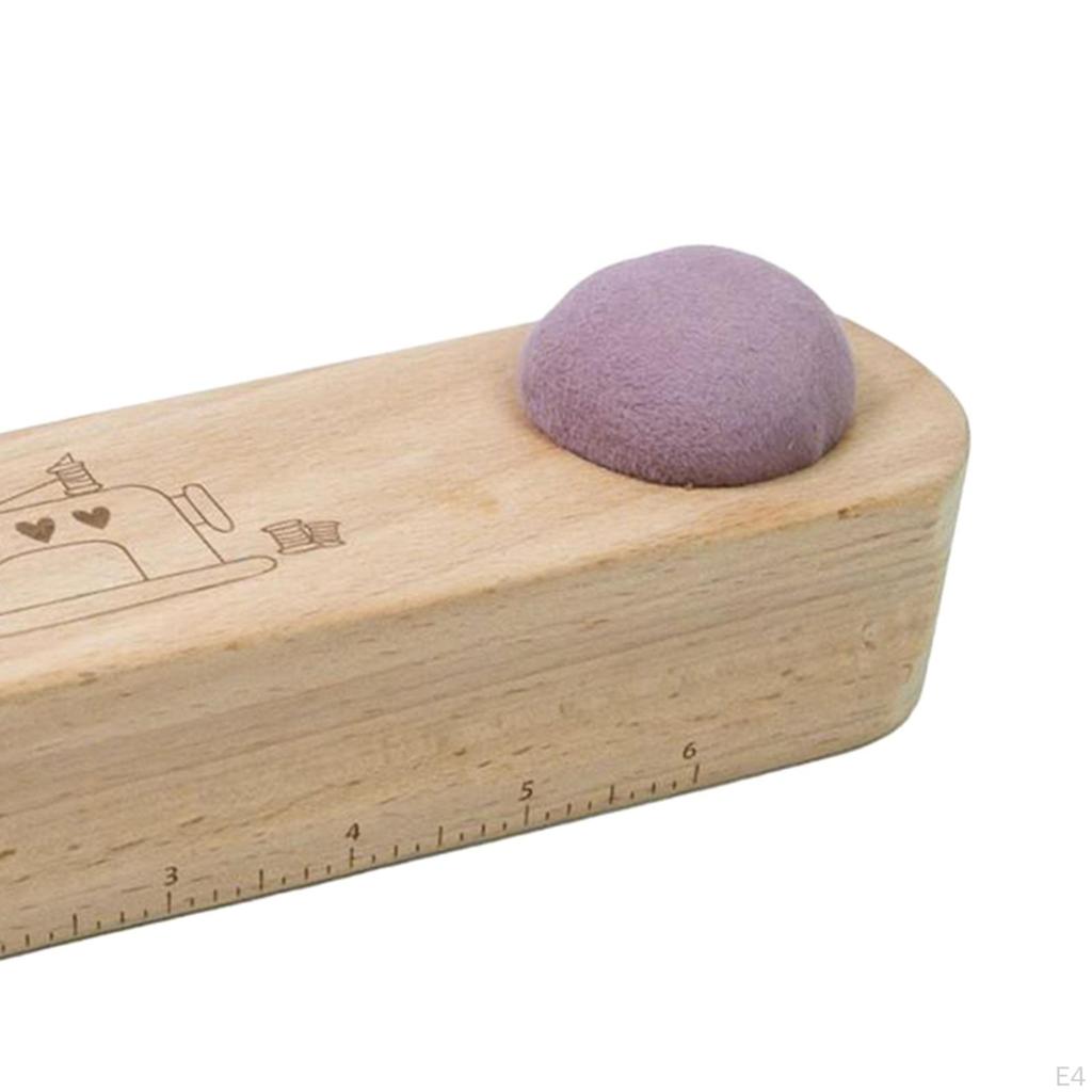 Beech Wood Tailors Clapper Steam Point Pressing Large Sewing Tool Double-side Grooved for