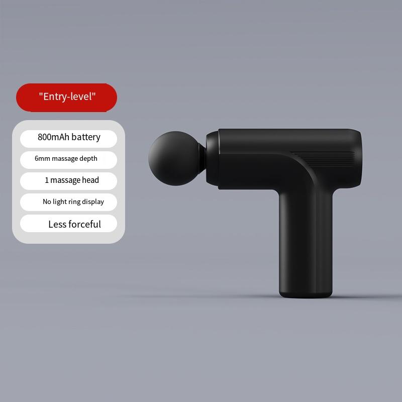 

Mini USB Electric Massage Gun Deep Tissue Facial Massgaer 8 Heads Arms Back Leg Muscle Relaxing For Body Back Arm Sport Fitness чёрный