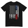 Father's Day Best Papa Ever with US American Flag T-Shirt