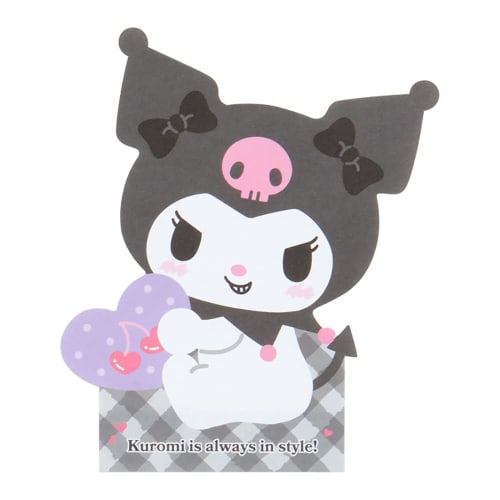 Sanrio (SANRIO) Sanrio Kuromi Character Shaped Memo Kuromi-chan Kuromi 12.7 X 10.8 X 0.9cm Character SANRIO 462161