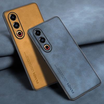 Για Θήκη Meizu 21 Note Πολυτελής Δερμάτινη Θήκη Τηλεφώνου PU Για Meizu 20 21 Pro 5G Πίσω Κάλυμμα Ματ Σιλικόνη Αντικραδασμική Πλήρης Προστασία
