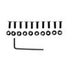 Pack Of Black Color Premium Metal Screws And Nut Fasteners Set Suitable For Wide Applications Including Outdoors Gadgets