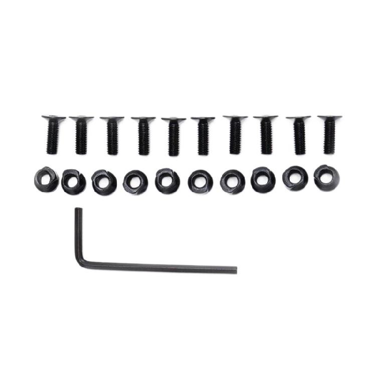 Pack Of Black Color Premium Metal Screws And Nut Fasteners Set Suitable For Wide Applications Including Outdoors Gadgets