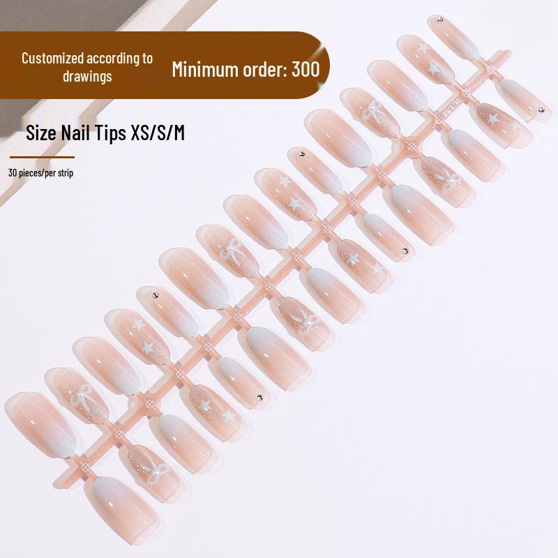 

Высококлассные накладные типсы для французского маникюра Bow-Star с эффектом кошачьего глаза