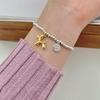 Korean Fashion S925 Silver Beaded Balloon Dog Bracelet for Women - Versatile Temperament Jewelry