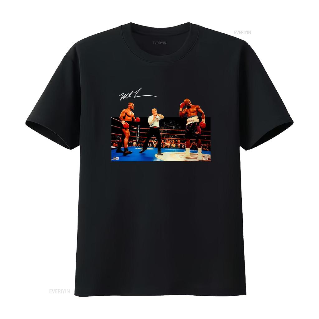 Vintage Classic Boxing Fight Scene Print Casual Streetwear T Shirt Vintage Washed Stylish Top For Everyday Wear Slightly