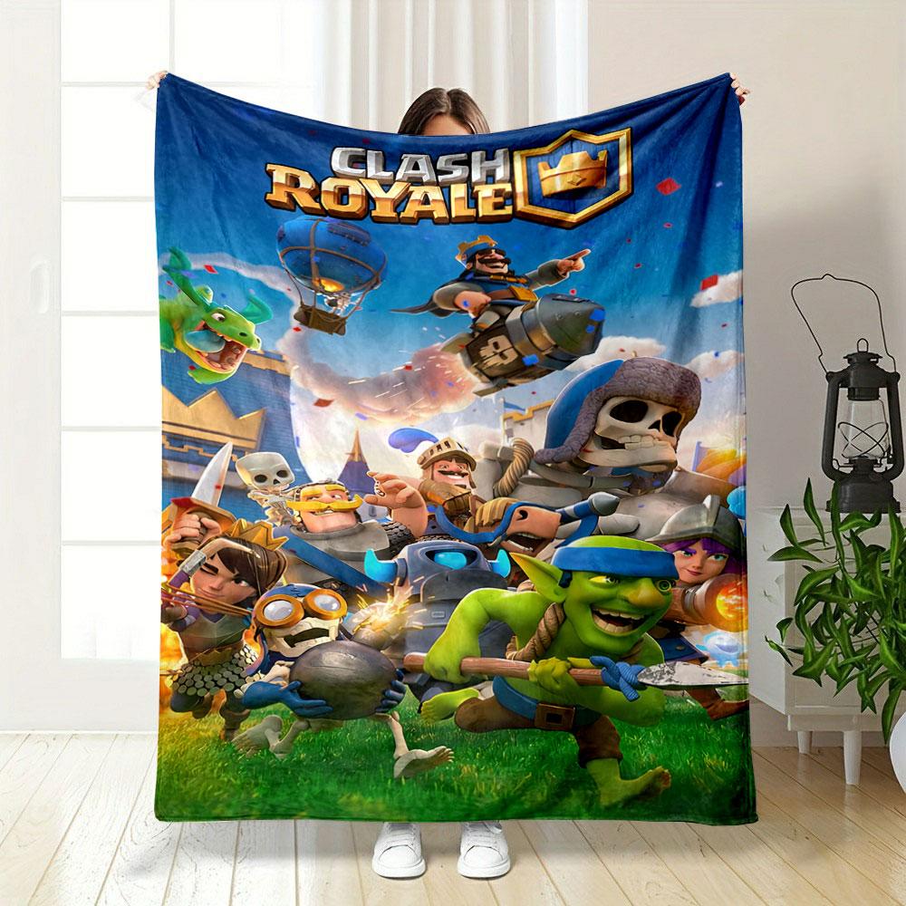 Fantasy characters in battle scenes with bright colors and dynamic action. for all seasons blanket lunch break throw gift