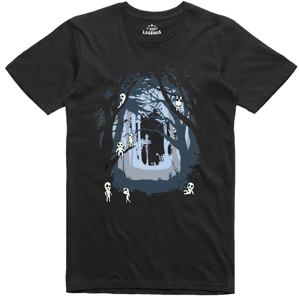 Kodama Japanese Tree Spirit T Shirt Spirits Unisexs Regular Fit Cotton TShirt S