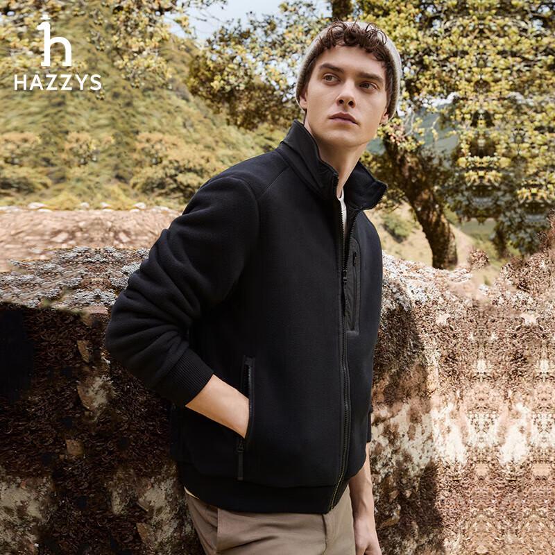 

HAZZYS Men s Fleece Sports Jacket ASVZU0BDF22 2XL