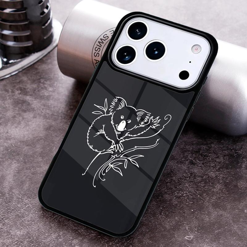 Cute Cartoon Koala TPU Phone Case For iPhone 17 16 15 14 13 12 11 Pro Max Plus 17Air Soft Silicone Cover