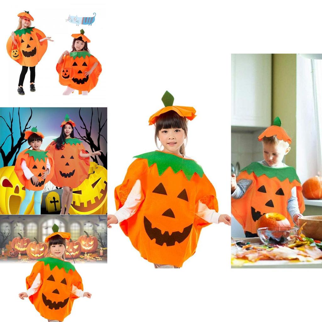Halloween Pumpkin Costume Adult Parent-child Clothing Cosplay Fancy Dress Party