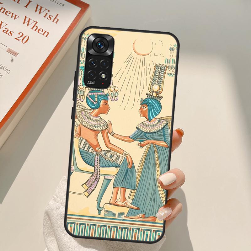 Egypt Nefertiti Ankh For Redmi 10A 10C 9A 9C 9T K40 K50 Gaming Phone Case For Redmi Note 11S 10S 9S 9 10 11 Pro