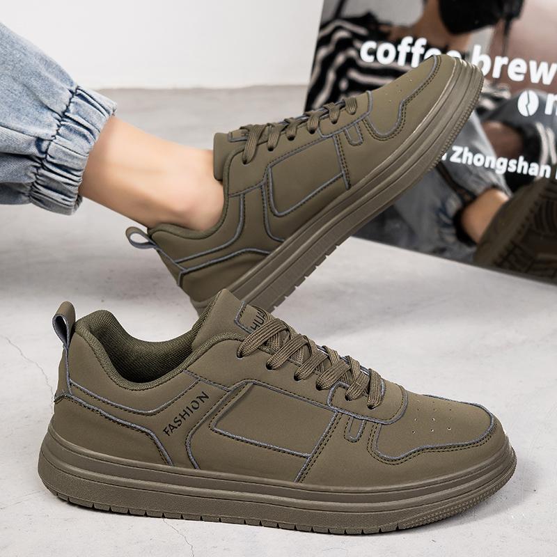 

Мужская черная спортивная обувь, повседневная обувь для скейтбординга, летние коричневые кроссовки для студентов, беговые кроссовки больших размеров EU: 47 зелёный