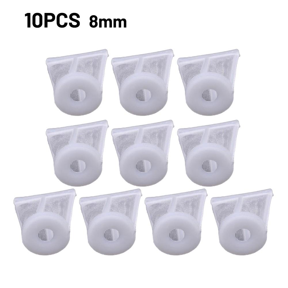 Brand New Filter Tankfilter Paint Filter Suction Feed White 10 PCS/Set 120 Mesh 8/10/12mm Convenience Easy To Clean