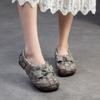 Mode GKTINOO 2025 Sommer Neue Echtes Leder Handgewebt Atmungsaktiv Durchbrochene Sandalen Bequeme Damen Flats