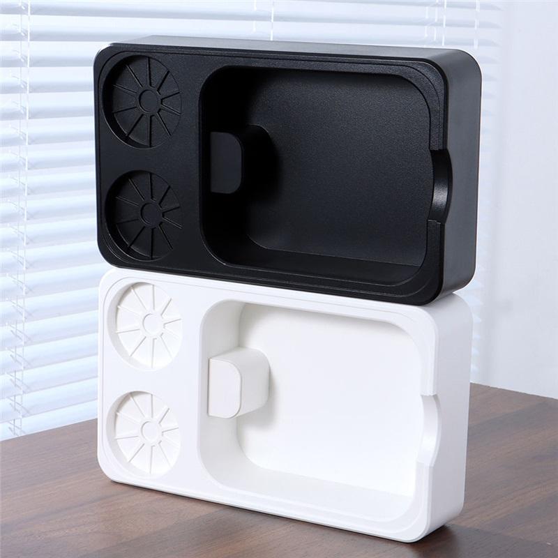 New multi-functional coffee powder slag box knocking bucket Italian ABS handle bracket powder pressing device cloth powder storage box