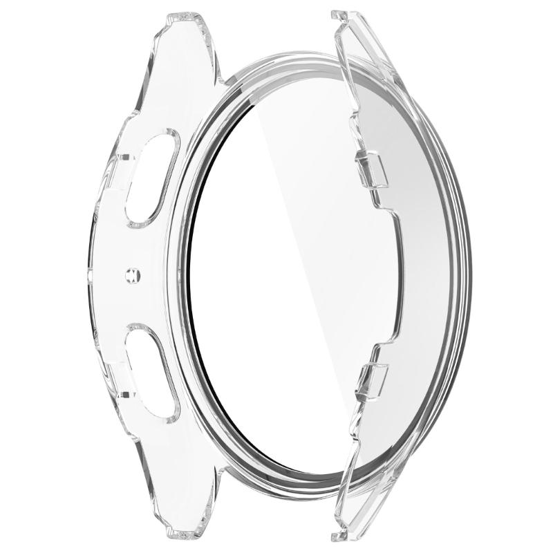 Smartwatch Protective Cover Watch Bumper Case Tempered Glass Screen Cover for Watch 7 40mm/44mm Assorted Color