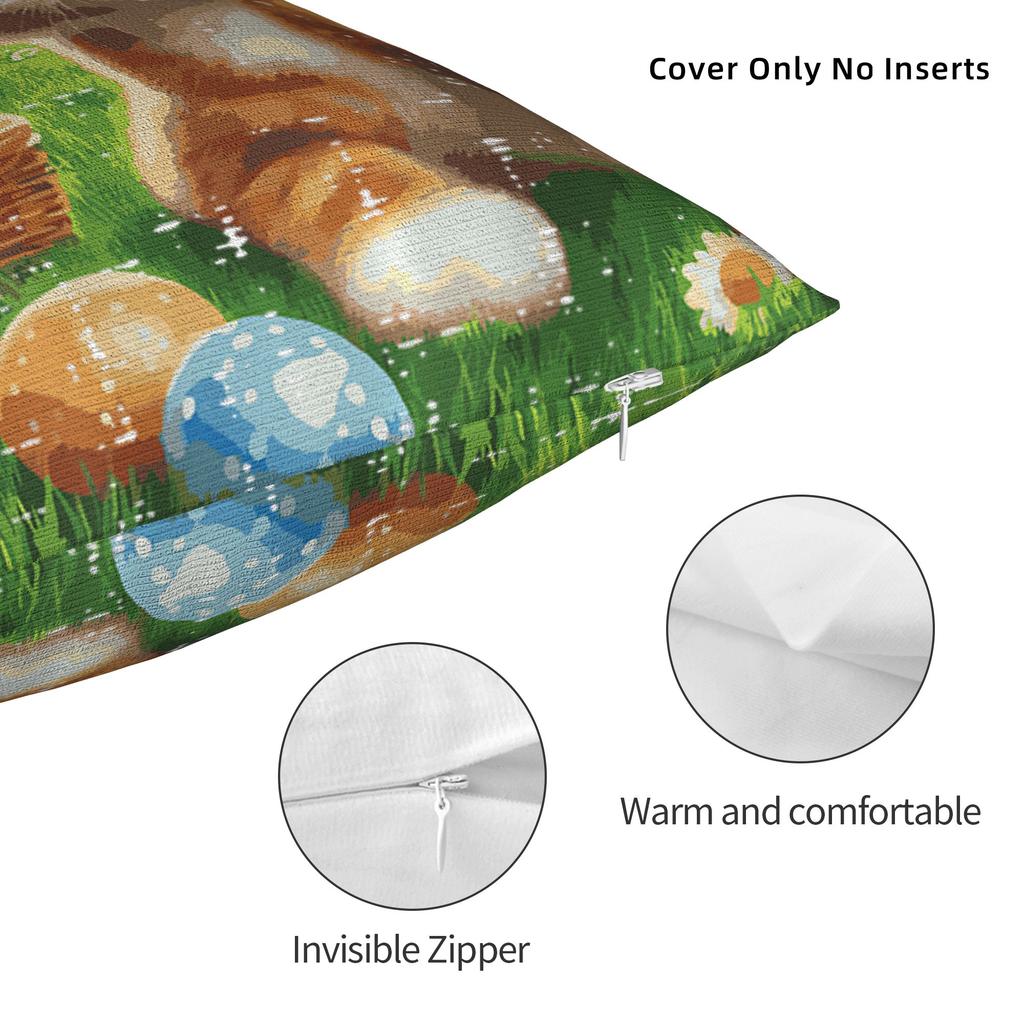 Easter Bunny Cat Selfie Cute Rabbit Kitten Meme Pillow Cover Pillow Case For Office Car Home Decor Graphic Pillowcases Gift