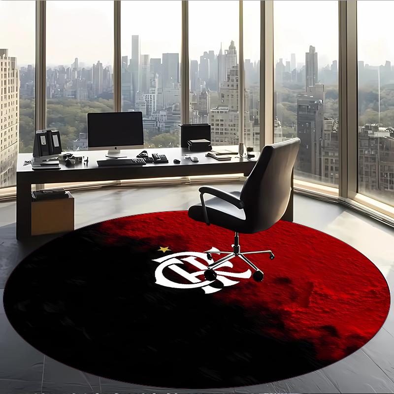 Flamengo (1) Ofis için Yuvarlak Halı Ofis, Yatak Odası, Oturma Odası ve Ev Alanı için Dekoratif Yer Halısı