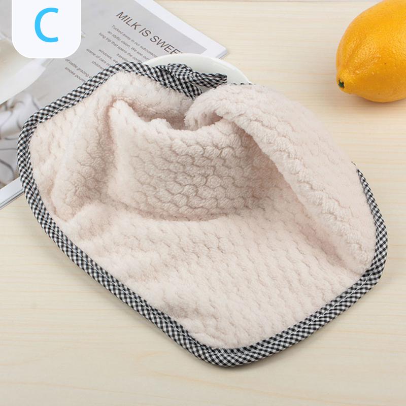 Prosop antiaderență pentru ștergere cu ulei, fără scame, agățat din lână de corali, cârpă cu două fețe