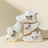 Winter Fleece-Lined Cartoon Non-Slip Cotton Shoes for Baby Girls and Boys