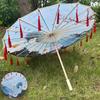 Chinesischer Antikstil Requisite Tanzschirm 56cm Cosplay Hanfu Ölpapier-Regenschirm Tanzaufführung
