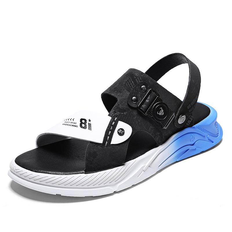 

Men s Sandals Slip On Slippers Light Comfy Outdoor Men Shoes High Quality Designers Loafers Casual Beach Man Slippers 44 чёрный