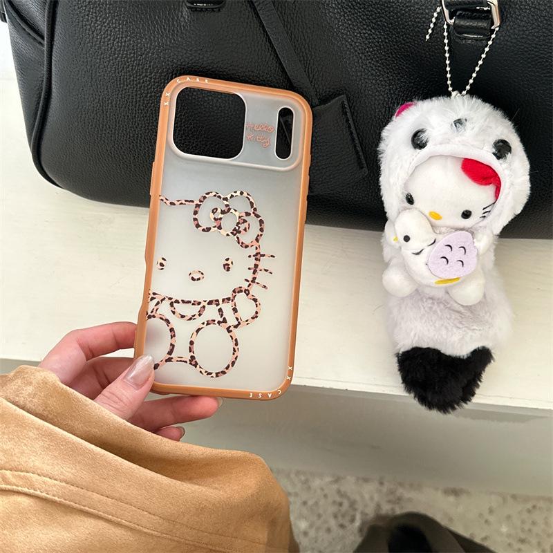 Πικάντικη Γάτα Λεοπάρ Θήκη Κινητού Hello Kitty για iPhone 17/16 Pro Max/15/14
