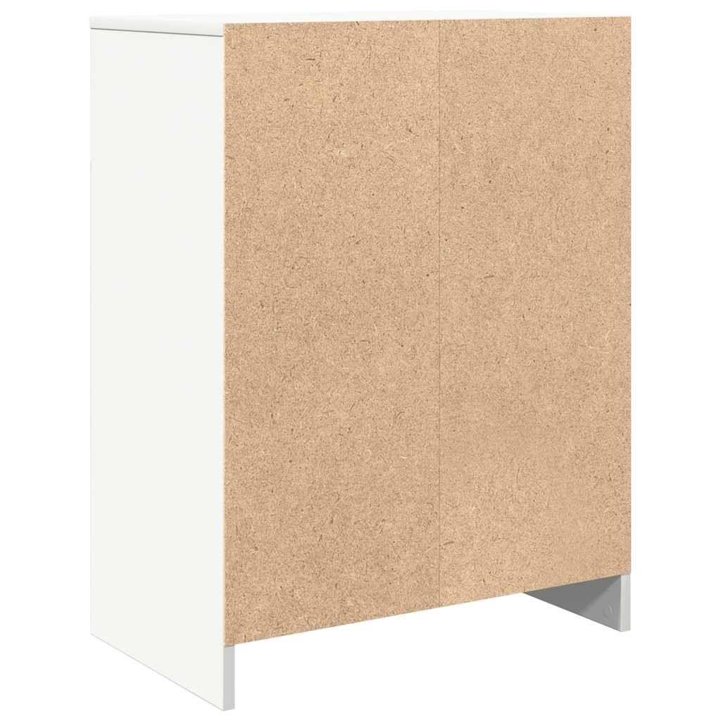 vidaXL Sideboard Mit Schublade Weiß 71x35x65 Cm Holzwerkstoff