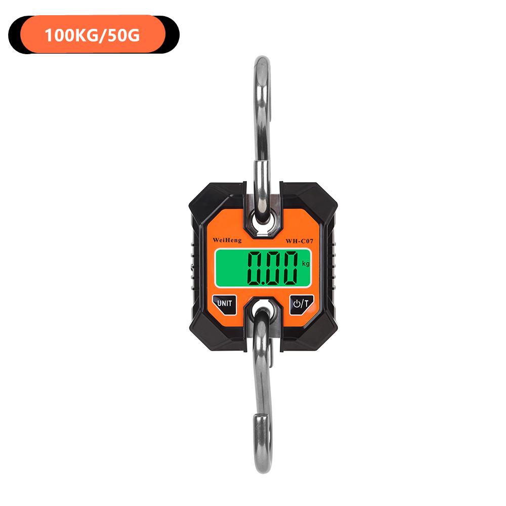 Industrial Detachable Portable Micro Crane Scale 100KG 250KG 50g Hanging Suitcase Digital Weigh Hook Electronic Scale Steel Tool