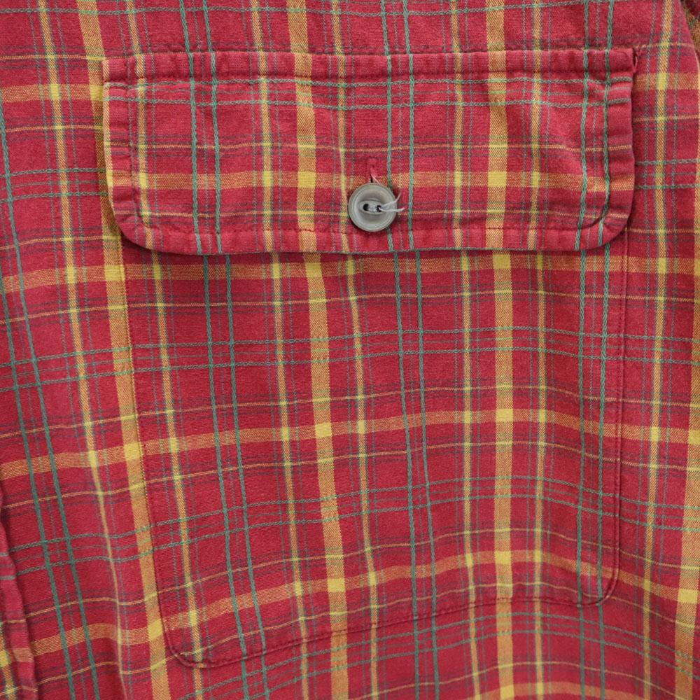 RRL 90s Initial tag Red 3 stars Old Check Pattern Long sleeve shirt Men's Used