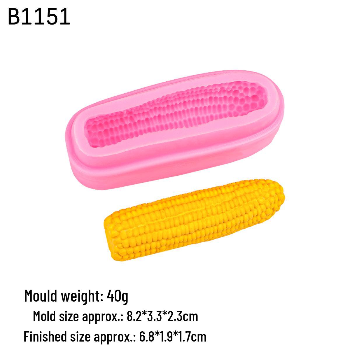 Large & Small Corn Bitter Gourd Epoxy Mousse Cake Mold for DIY Baking